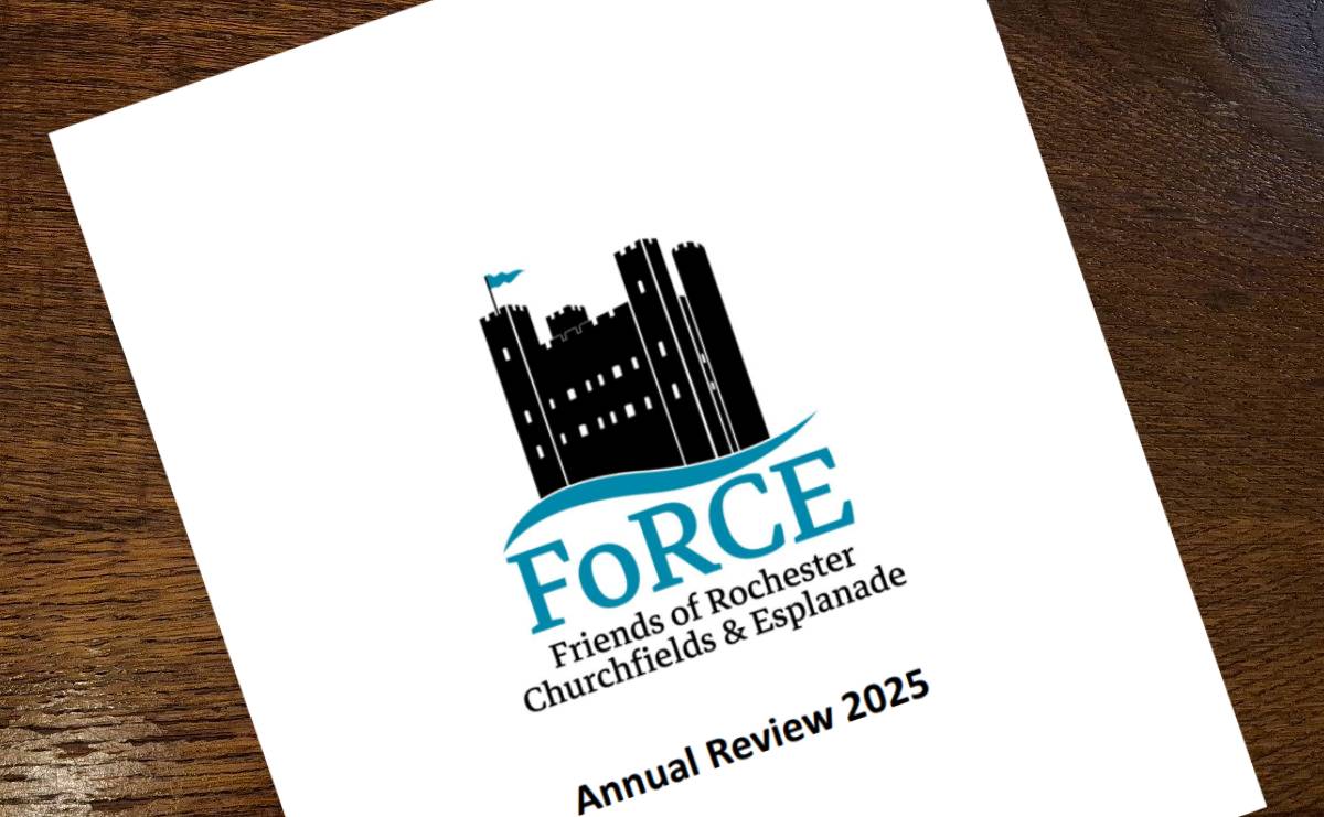A printed copy of FoRCE's annual review 2025